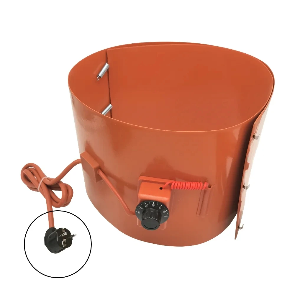 Size Customizable Electric Oil Drum Silicone Heating Belt DIY Silicone Rubber Heater Oil Gas Tank Metal Barrel Heater