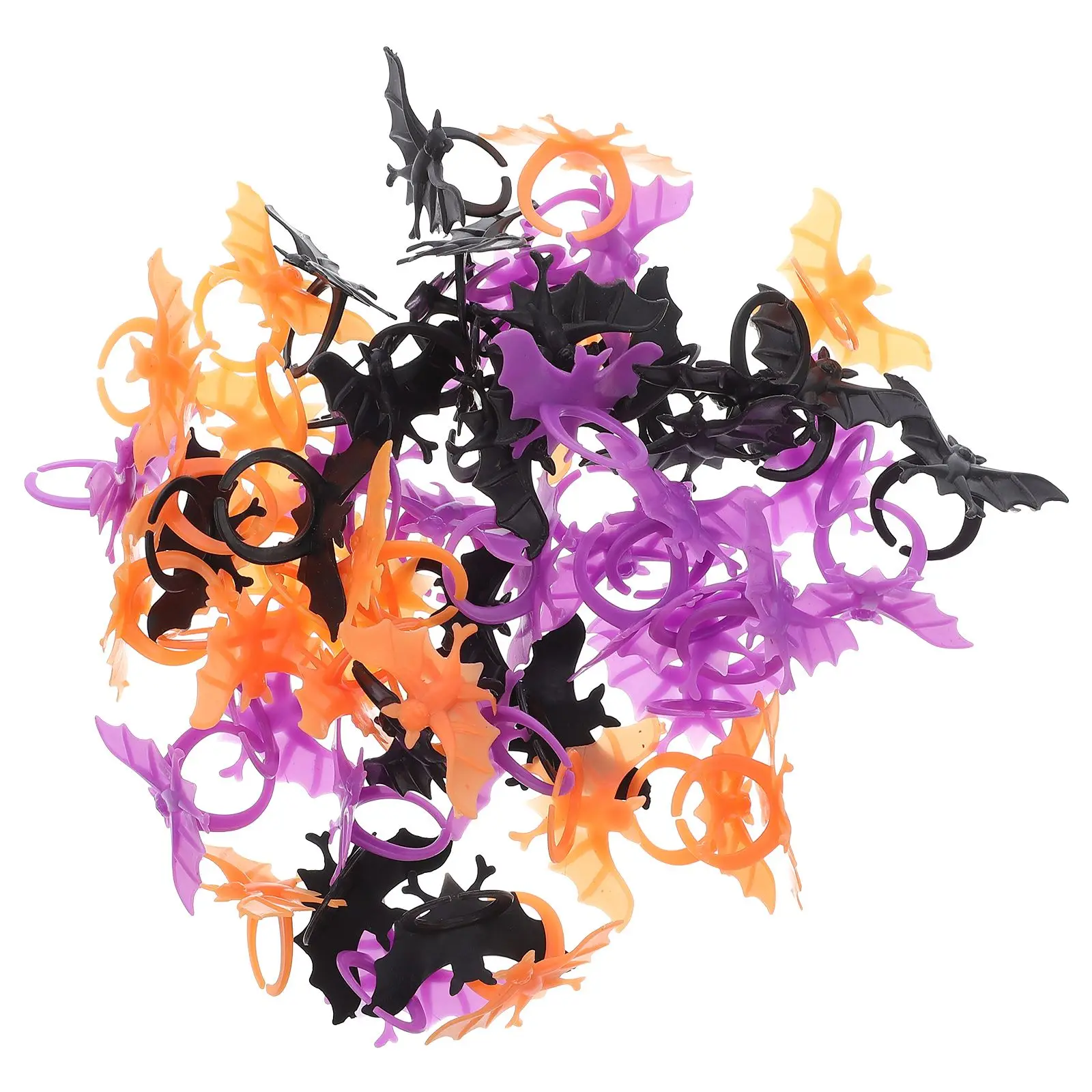 Halloween Animatronics Bat Ring Rings Party Accessory Decorate Favors Jewelry Kit