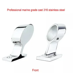 Angoli da 25mm raccordo per corrimano per barche in acciaio inossidabile 316 staffa di supporto per ringhiera marina supporto per tubo accessori per Yacht Hardware