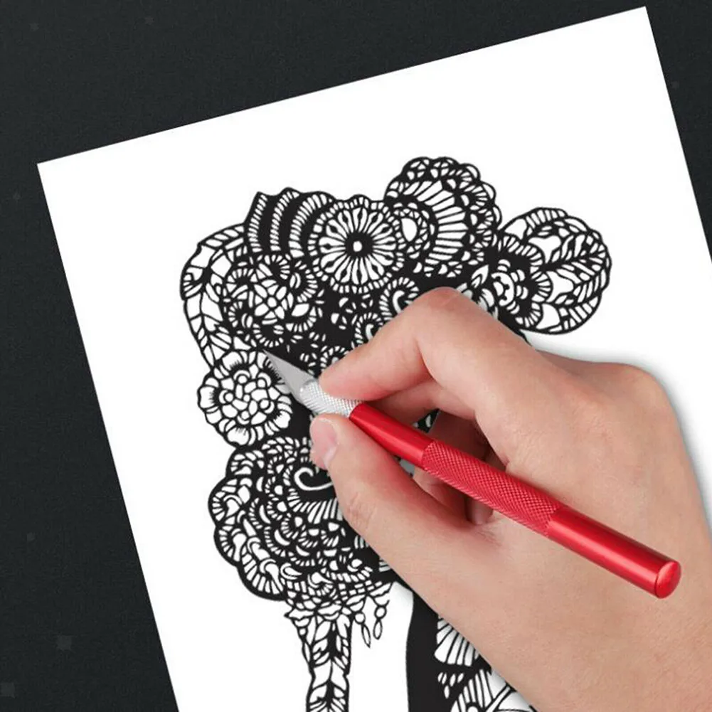 

Wood Carving Metal Engraving Blades 100/50pcs DIY Craft Sculpture Cutting Tool Fruit Food Scalpel Wood Carving Disc