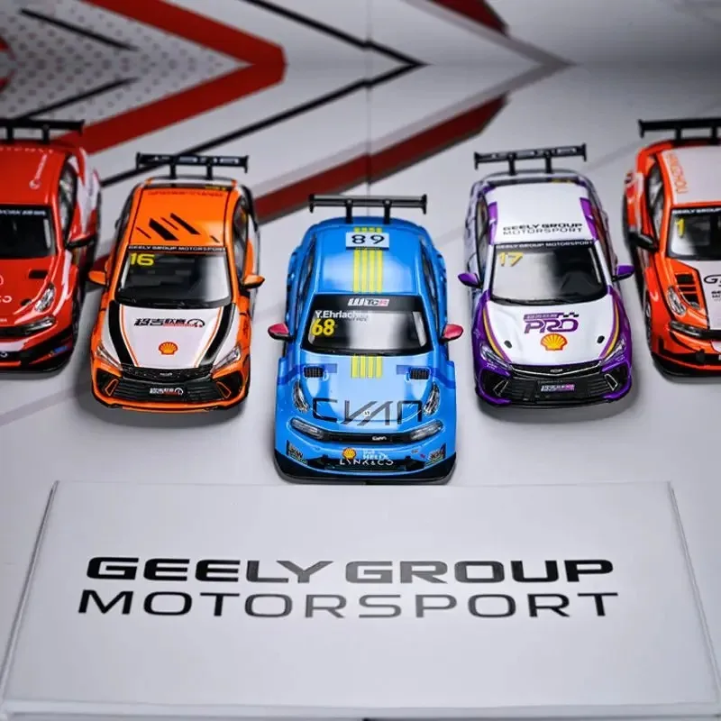 

Xcartoys 1: 64 Geely Binrui Cool Lynk Co 03 Racing Team Ma Qinghua Модель автомобиля из сплава для взрослых