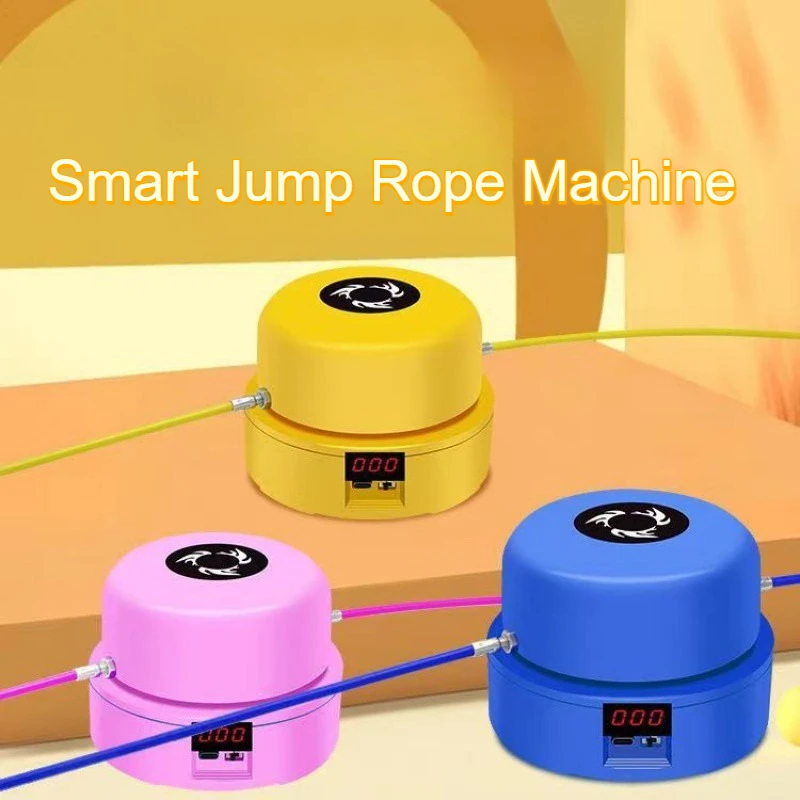 Smart Automatic Jump Rope Machine with Remote Control and Digital Counter Type-c Charging for Adults Kids Home Fitness Exercise