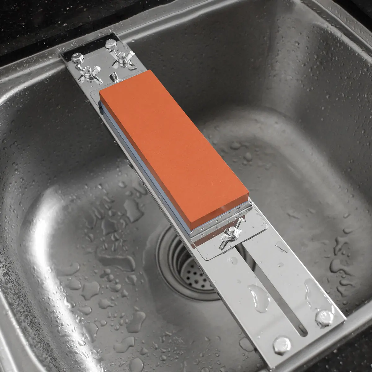 Waschbecken Feste Schärfen Rack Edelstahl Verstellbare Halterung Haushalt Spitzer Schleifstein Nicht-slip Schnelle Sicherheit Schärfen Heißer