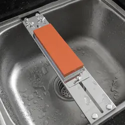 Sink Fixed Sharpening Rack Stainless Steel Adjustable Bracket Household Sharpener Whetstone Non-slip Fast Safety Sharpening Hot