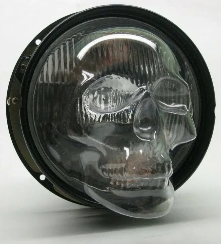 Skull Headlight Covers that fit 7in. Headlight Skeleton Cover for Car and Trucks 1PC