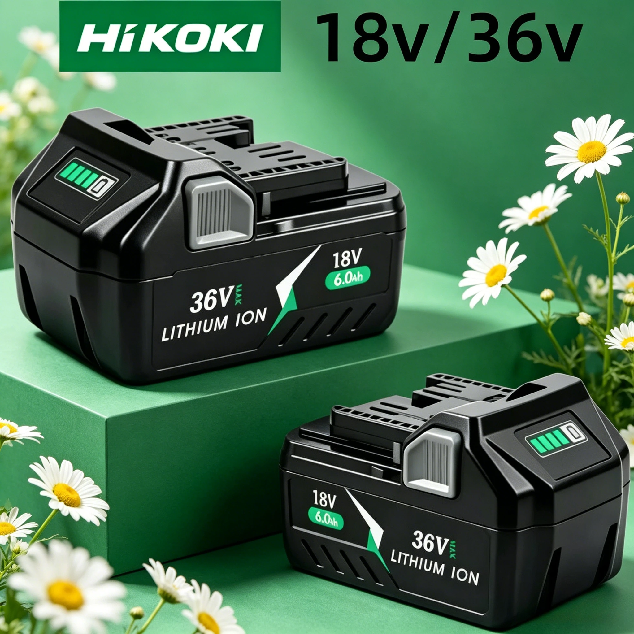 

For HiKOKI Hitachi 18V 36V 6.0Ah Multivolt Li-ion Battery BSL36A18 BSL1860 Replacement Rechargeable Cordless Power Tool Battery