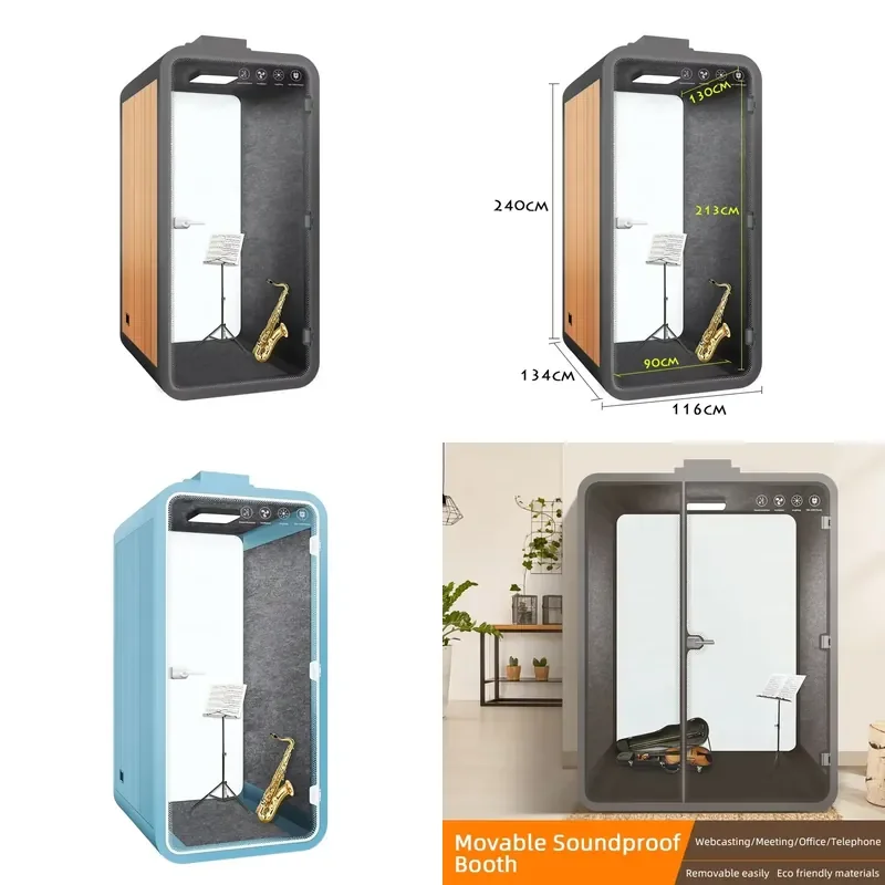 for Easy Installation Acoustic Soundproof Drum Booths Telephone Booths Office Private Pods Silent Booths