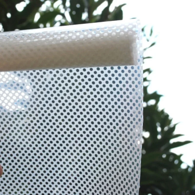 Self Adhesive Mesh Shading Film, Glass Film, Window Sticker, Window Paper Shading Insulation Film, Home and Office Decoration