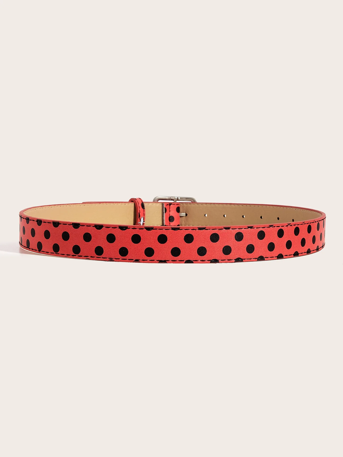 Trendige Vintage Polka Dot Damengürtel Y2K Mädchen Dornschließen-Gürtel Taillengürtel Jeansgürtel PU-Leder Taillenriemen Geschenk – Detail 5