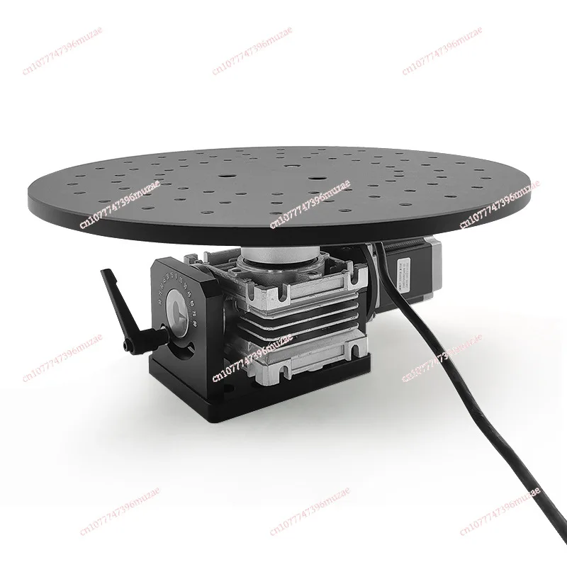 Electric 360° Rotary Turntable Precision Rotating Platform Diameter 300MM Workbench With speed controller and foot switch