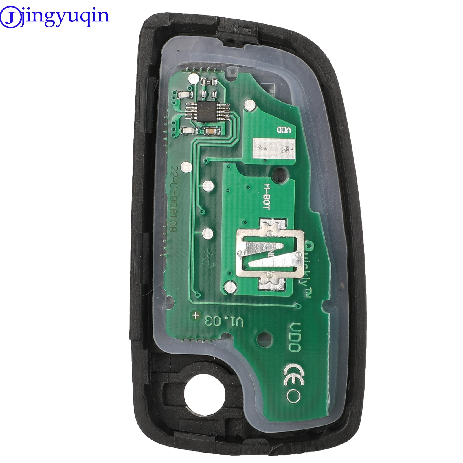 jingyuqin KBRASTU15 Modified Flip Key Shell For Nissan X-trail Qashqai Altima Maxima Genesis Sentra Versa NSN14 Blade 433/315MHZ