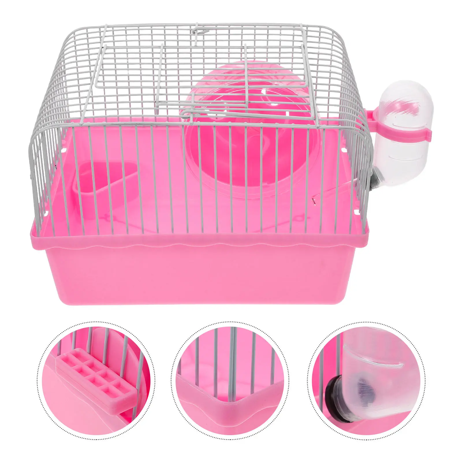 

Hamster Travel Carrier Cage Portable Small Animal Carrier for Chinchillas Bunnies Rabbits Birds Turtles Vet Trips Spacious