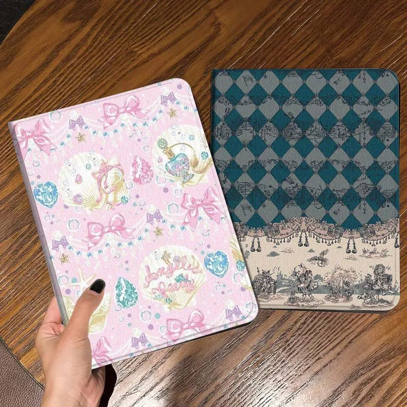

Cartoon Shell Bow Pattern Gift Tablet Case For Samsung Galaxy Tab S7 S8 S9 S10 FE Lite