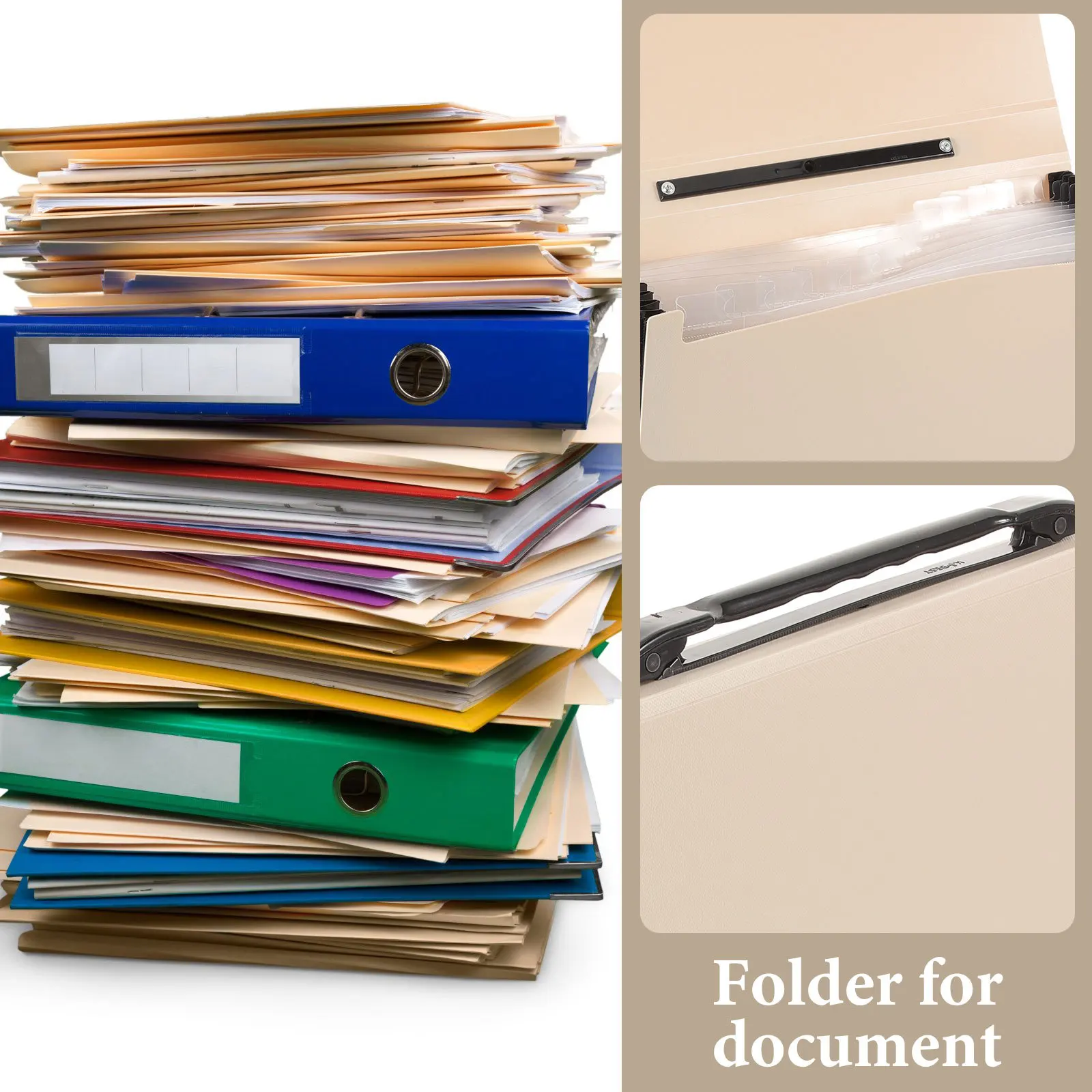 

Расширяющийся органайзер для файлов, папка для документов, держатель для квитанций для хранения картотеки с несколькими карманами