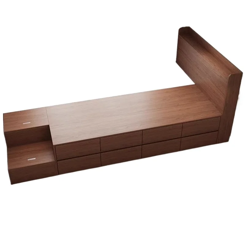 

bay window renovation bed box splicing tatami storage bed storage small apartment space window sill extension connecting bed