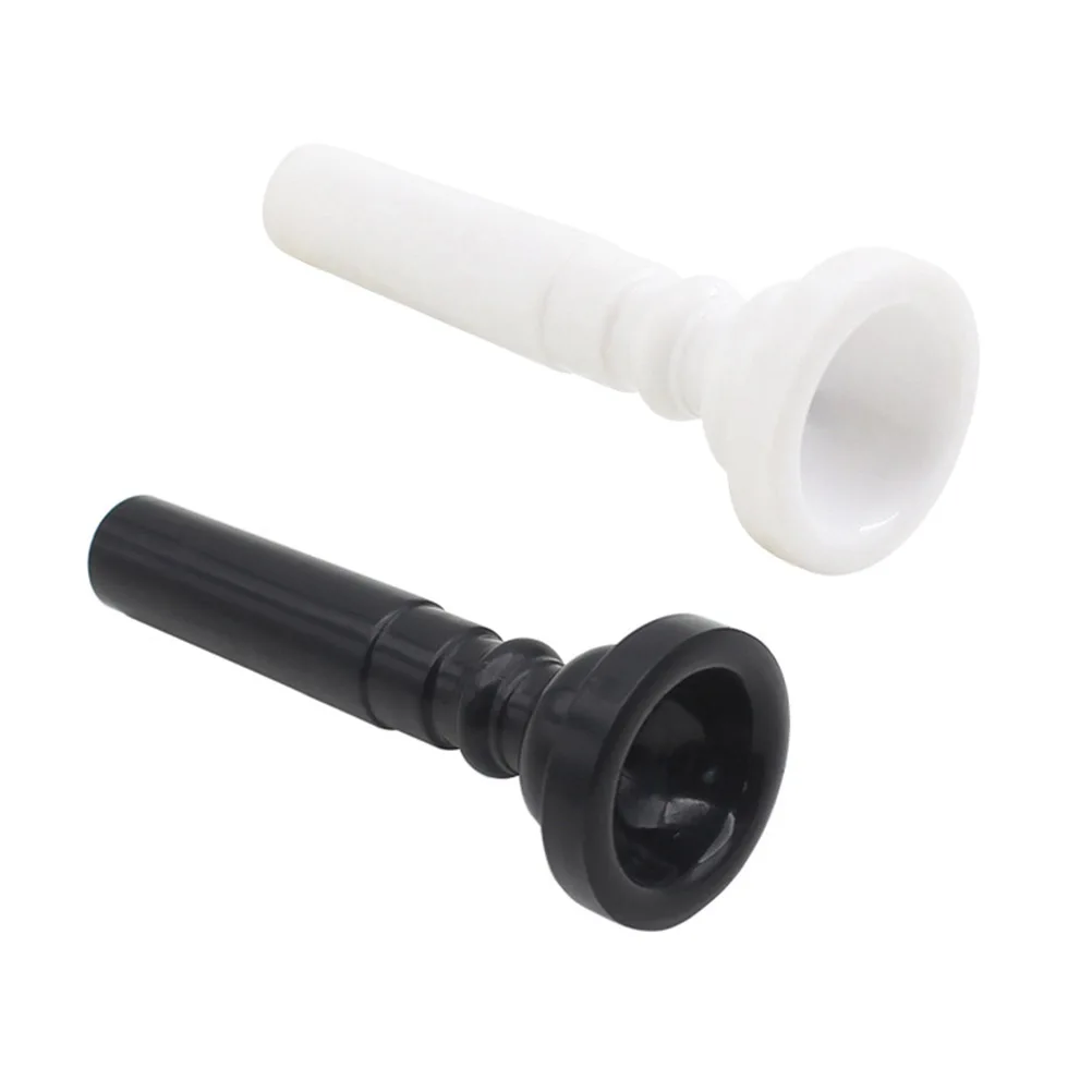 

2pcs Mouthpieces White Black Instrument Parts Accessories Trumpet Mouthpiece Food Grade Abs Plastic Brass Instruments