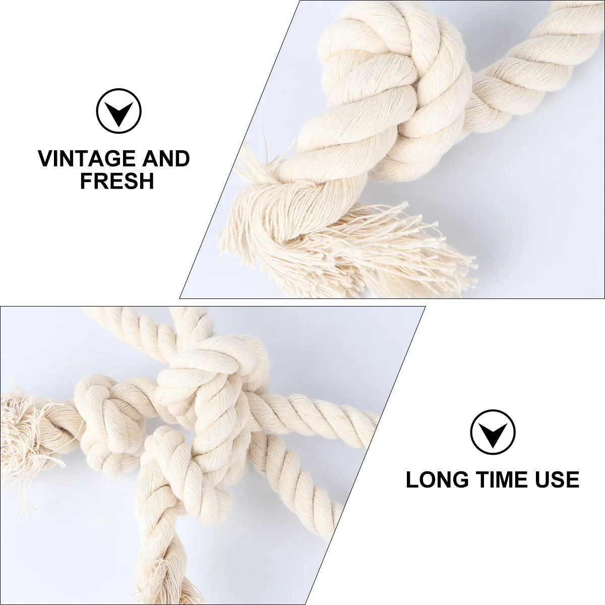 1 قطعة حبل الستار خمر القطن الحبل التعادل ظهورهم للداخلية في الهواء الطلق نافذة الستار أصحاب حبل القطن الخشن البيج