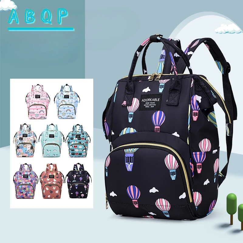 

New Diaper Bag Backpack Multifunctional Baby Diaper Bag Backpack Cartoon Portable Baby Products Storage Backpack Large Capacity