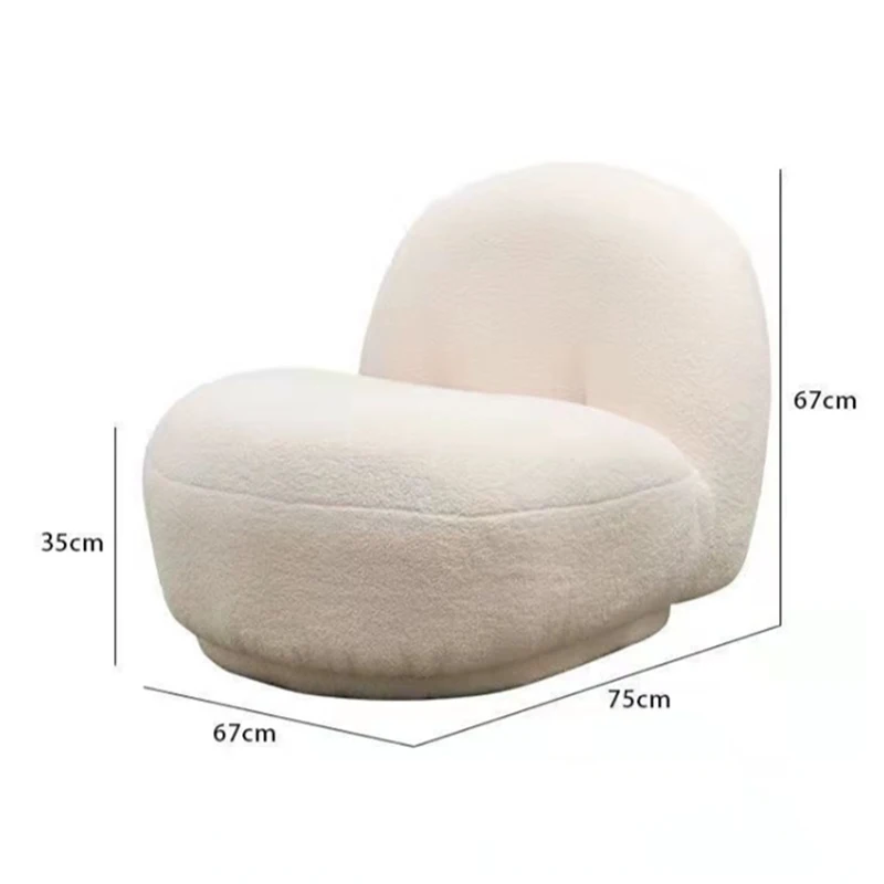 أرائك غرفة المعيشة الاسكندنافية لشخص واحد أريكة فردية أرائك مريحة دوارة لغرفة النوم كرسي استرخاء أثاث غرفة جمالية #6