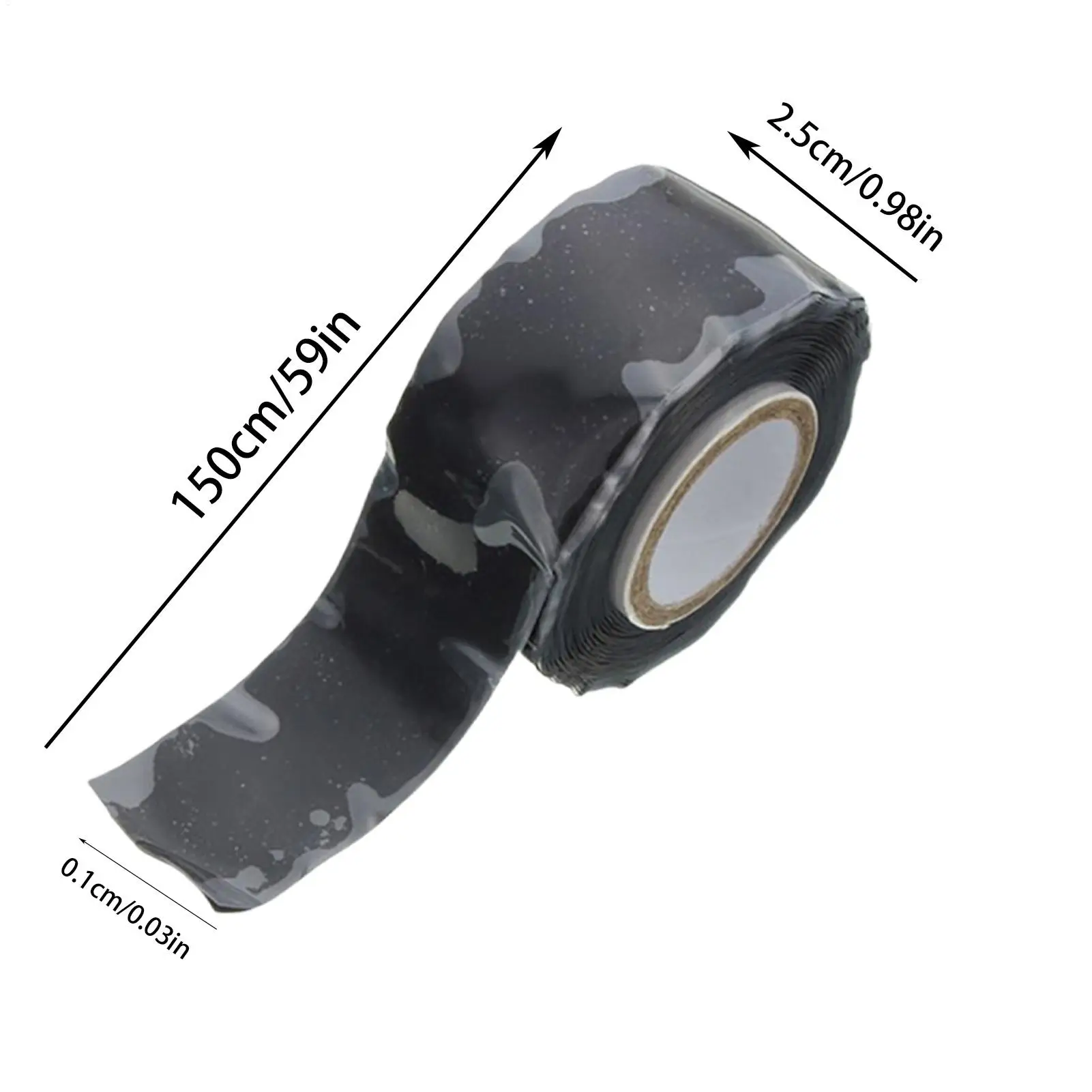 Water Pipe Silicone Rubber Tape Self-melting Insulating Tape Self-fusing Emergency Heat Dissipation Self-adhesive Tapes
