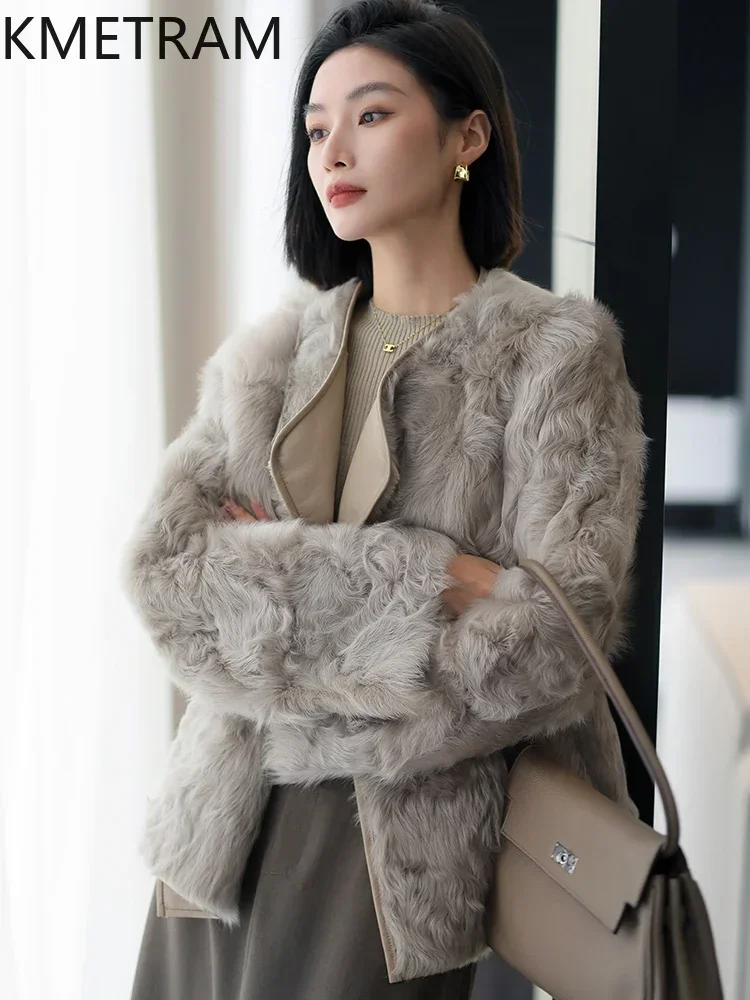 Natural Wool Sheepskin Fur Jacket High Quality Double Faced Fur Coat Women 2024 Winter Clothes Woman New in Outerwears Fourrure