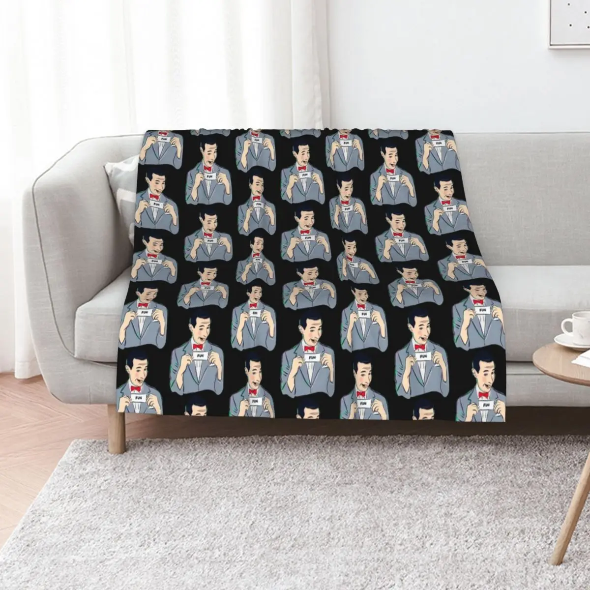 Peewee Herman Throw Blanket Reusable Durable Soft Blanket for All Seasons