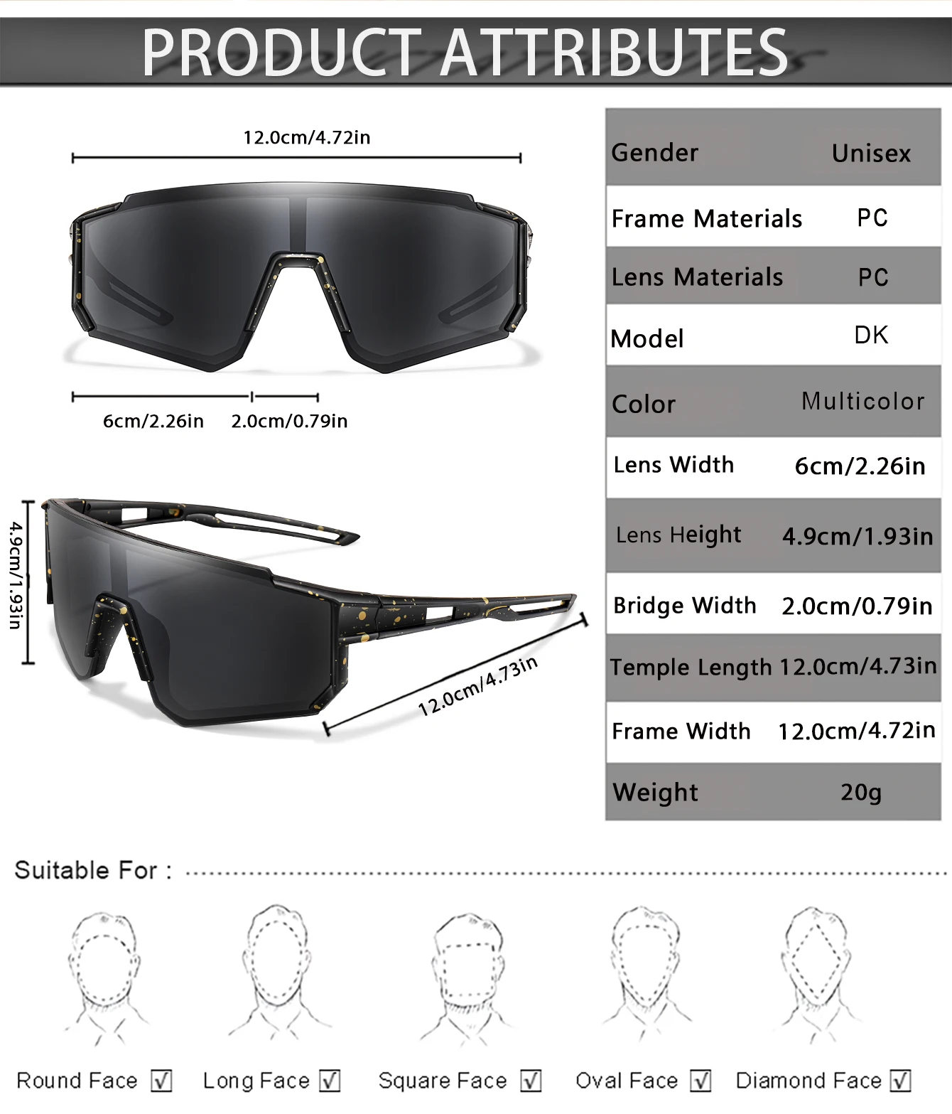 3-8 Jahre alte Kinder Outdoor-Sonnenbrille Kinder Jungen Mädchen Fahrradbrille UV400 Jugend Sport Baseball Camping MTB Fahrradbrille – Detail 2