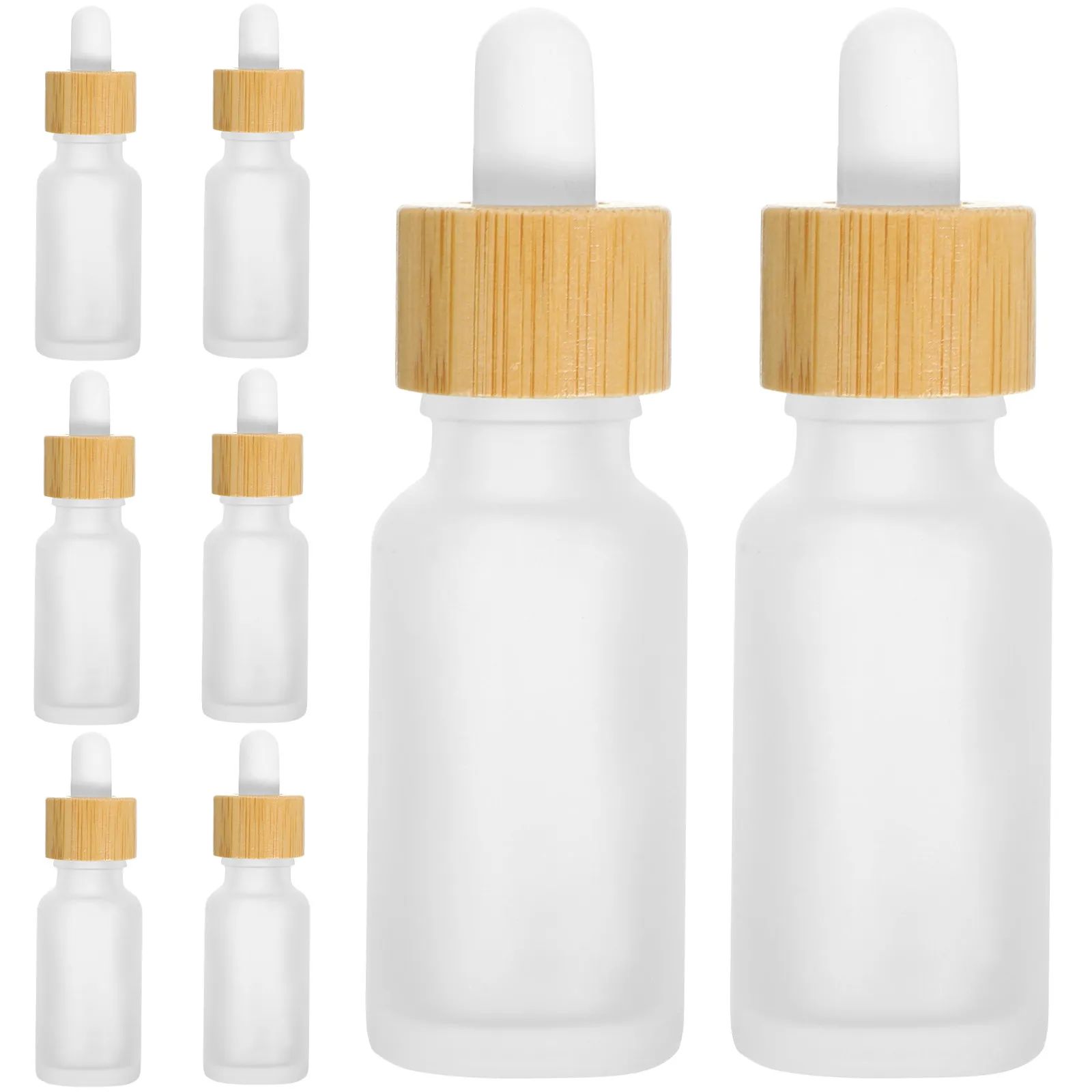 8Pcs Glass Essential Oil Bottles Empty Dropper Vials Portable Travel Containers Safe Durable Leakproof DIY Skincare view 6