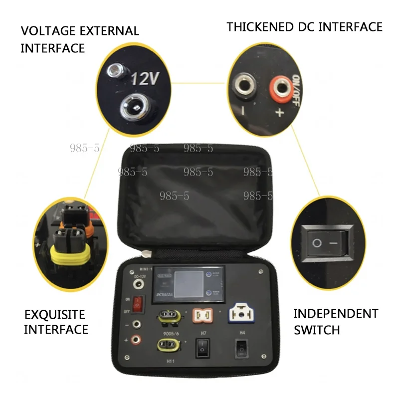Mini Portable LED Car Light Tester 9-24V Adjustable Automotive Lamp Modification Test Instrument