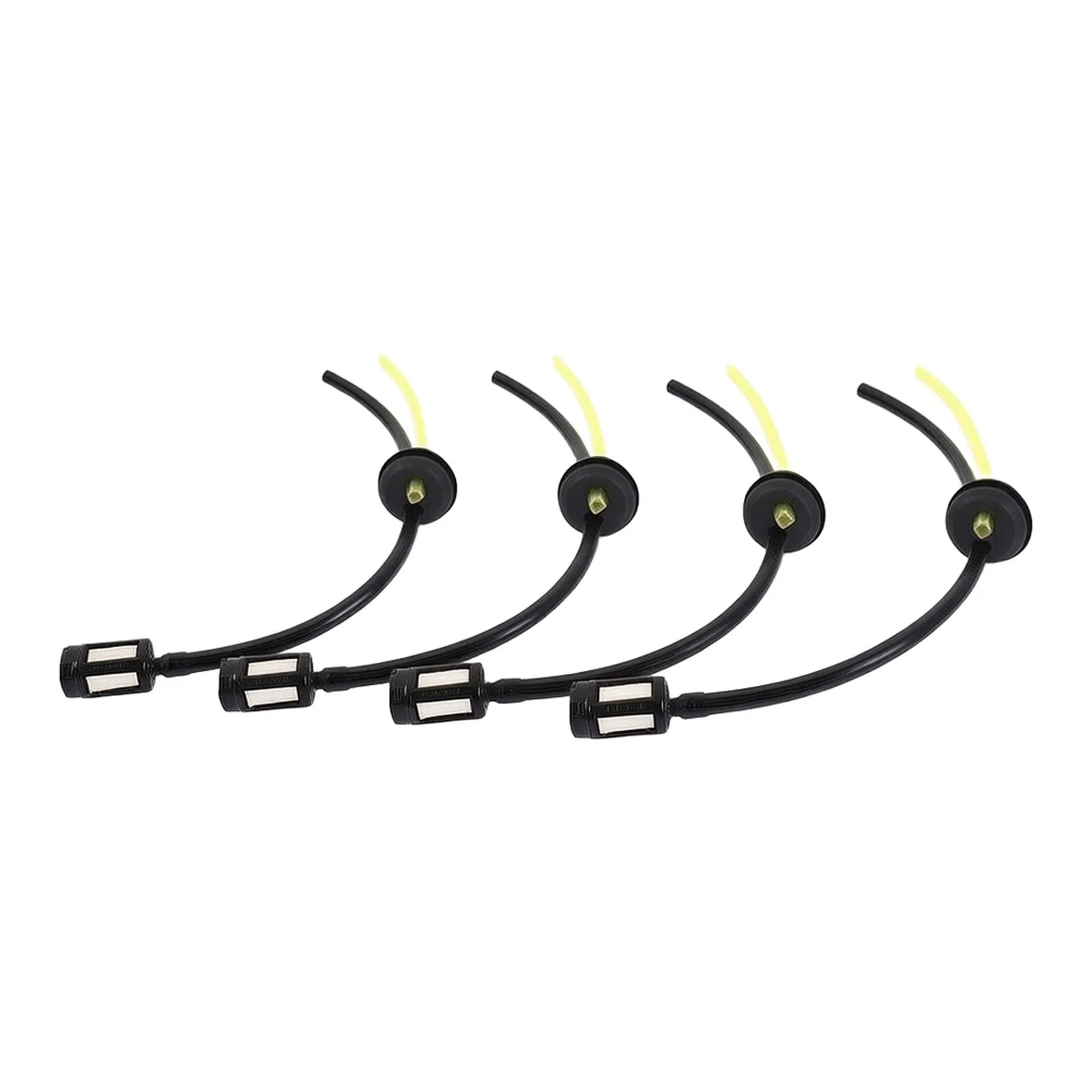 Garden Fuel Hose Pipe Parts 4Pcs/set Accessory Parts Replacement Tools Black+Yellow Brush Cutter Kit Grommet Garden