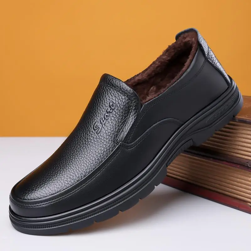 Men's  dress new men's casual leather  chef to work classic casual casual board shoe worker