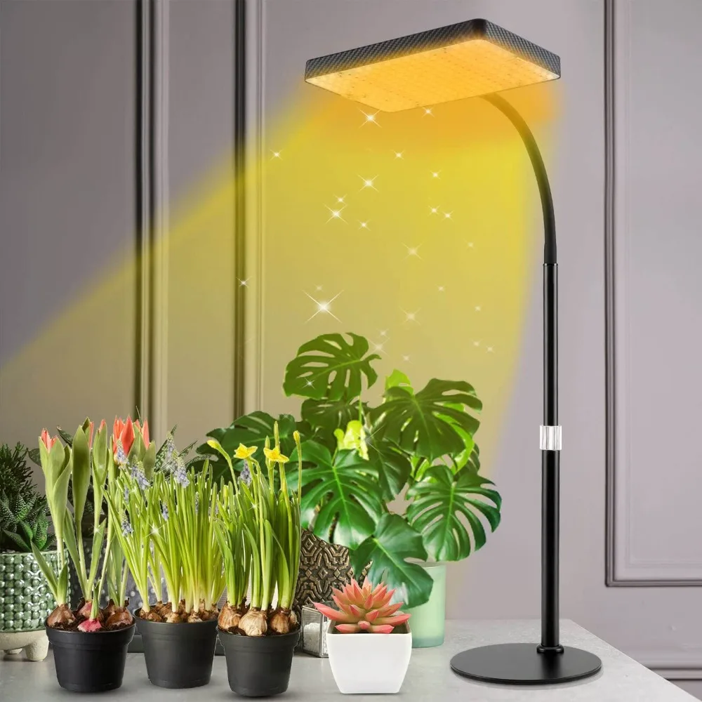 

2024 New Desk Grow Lights for Indoor Plants, Table Top Grow Light UV-IR Full Spectrum, 200W LED Bonsai Houseplant Growing Lamp