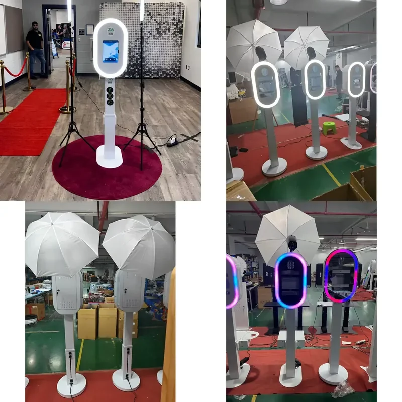 Lift Able SLR iPad Photo Booth, iPad Photo Booth Shell Can Be Installed with Printer Support Plate and Flash