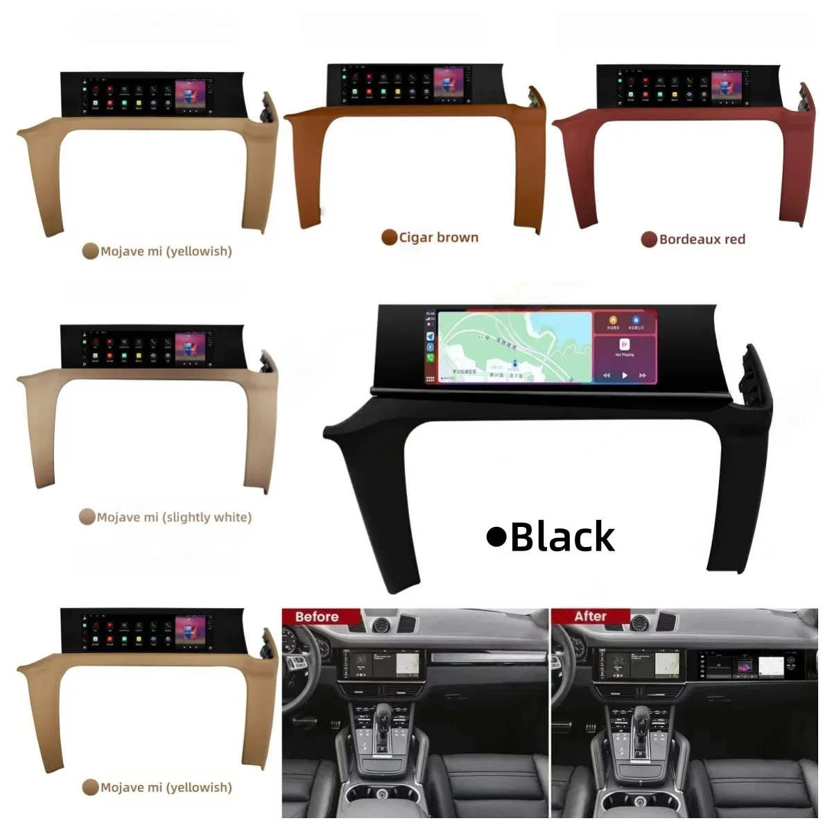For Porsche Cayenne 2018~2023 Car Copilot Android Screen Auto Monitor Carplay Passenger Seat Entertainment New Upgrade Head unit