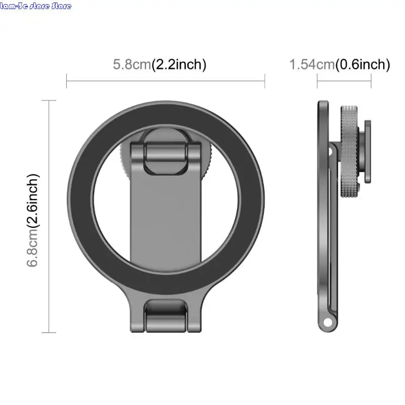 Quick Release Phone Mount Featuring Foldable Design and Cold Shoe Adapter for Travel Photography