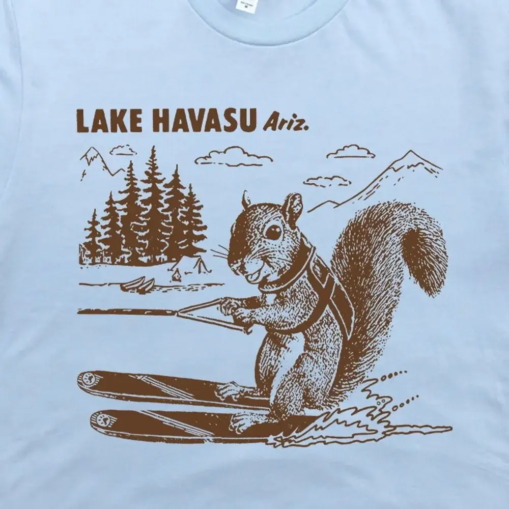 Lake Havasu T Shirt Water Ski Squirrel For Retro Vintage Skiing Funny Cute