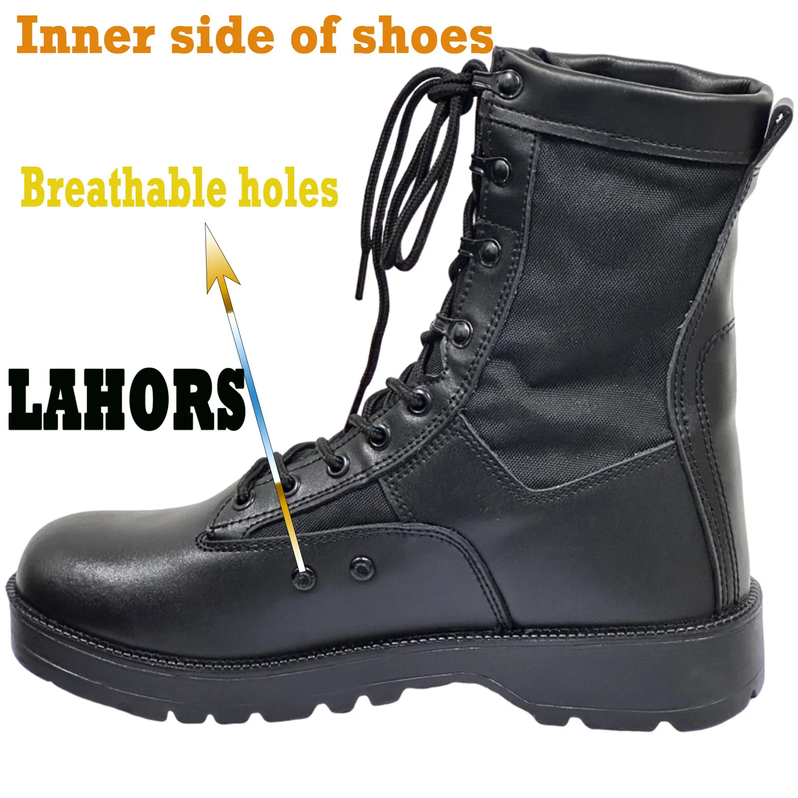 LAHORS 2024 Breathable Man Combat Tactical Boots Waterproof Outdoor Hiking Shoes Desert Boots Breathable Male Ankle Boots