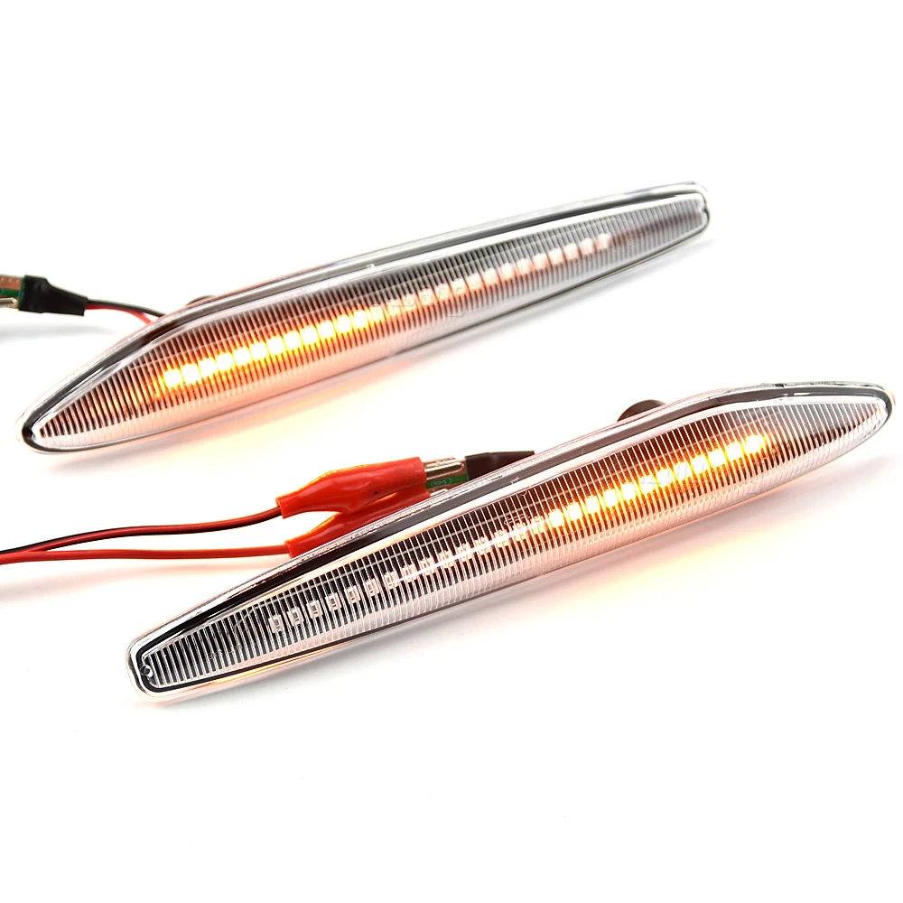 2Pcs LED Dynamic Side Marker Lights Arrow Turn Signal Blinker Lamps For Alfa Romeo 159 / 159 Sportwagon / Boera / Spider typ 939