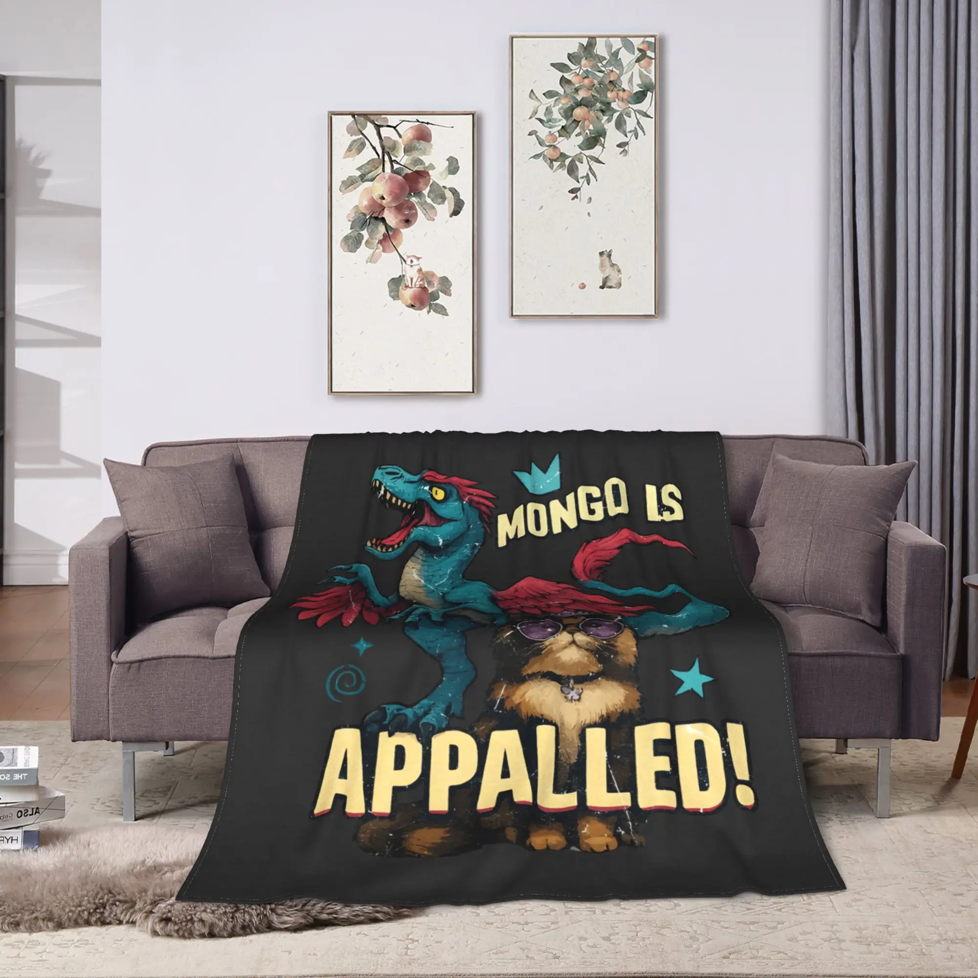 Mongo Is Appalled Super Soft Blanket Dungeon Crawler Students Plush Throw Blanket Street Trend Home Decor Sofa Bed Cover