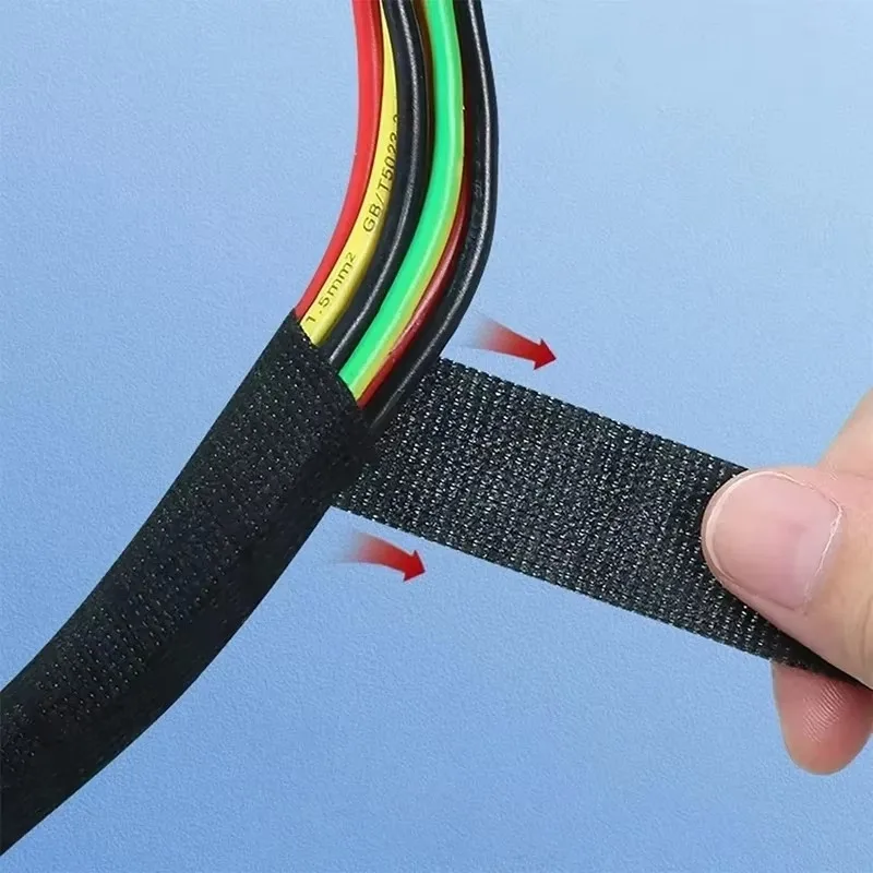 Black Electrical Fabric Cloth Tape Auto Wiring Wrap Cable Organizer Heat-resistant Wire Harness Bundle Insulation Adhesive Tapes