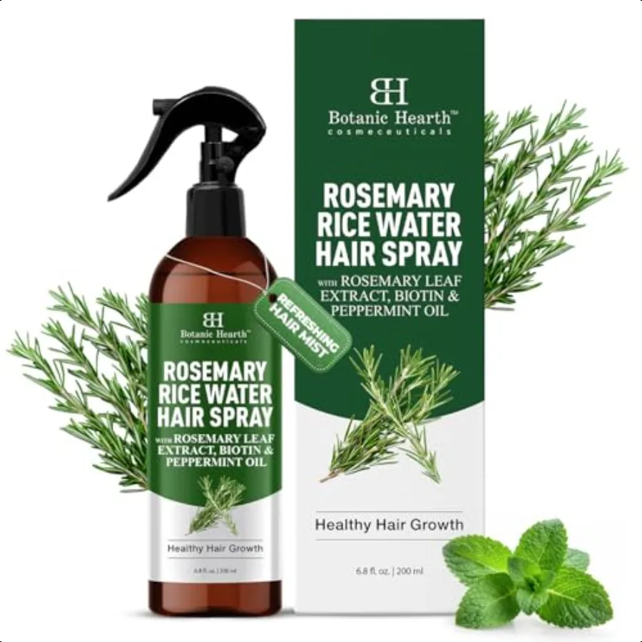 

Advanced Rosemary Water Spray For Hair Growth With Peppermint Biotin Thinning Hair Regrowth Scalp Treatment For Men Women 6.8 F