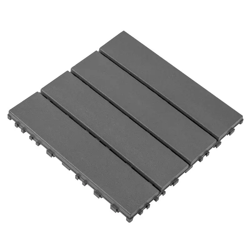 Interlocking Plastic Deck Tiles, 44 Packs, 12