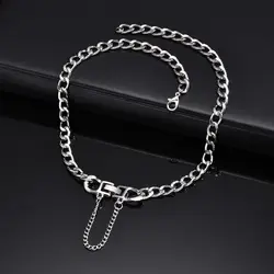 Choker Necklaces for Men Women,Hip Hop Metal Cuban Chain Collars,Trendy Jewelry Gifts