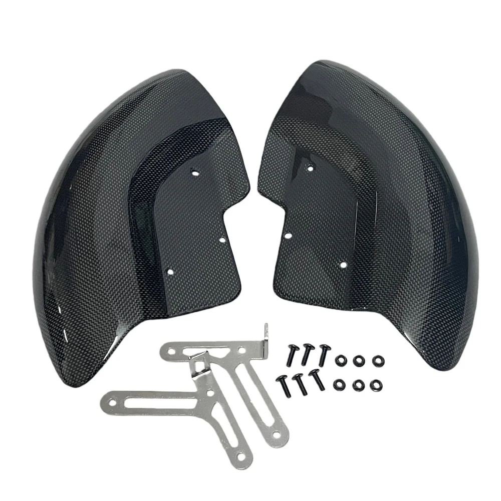 ل Ducati ستريت فايتر V2 V4/S/R 2018-2025 ألياف الكربون مجموعة أغطية الاطارات منحرف الهواء هدية واقية