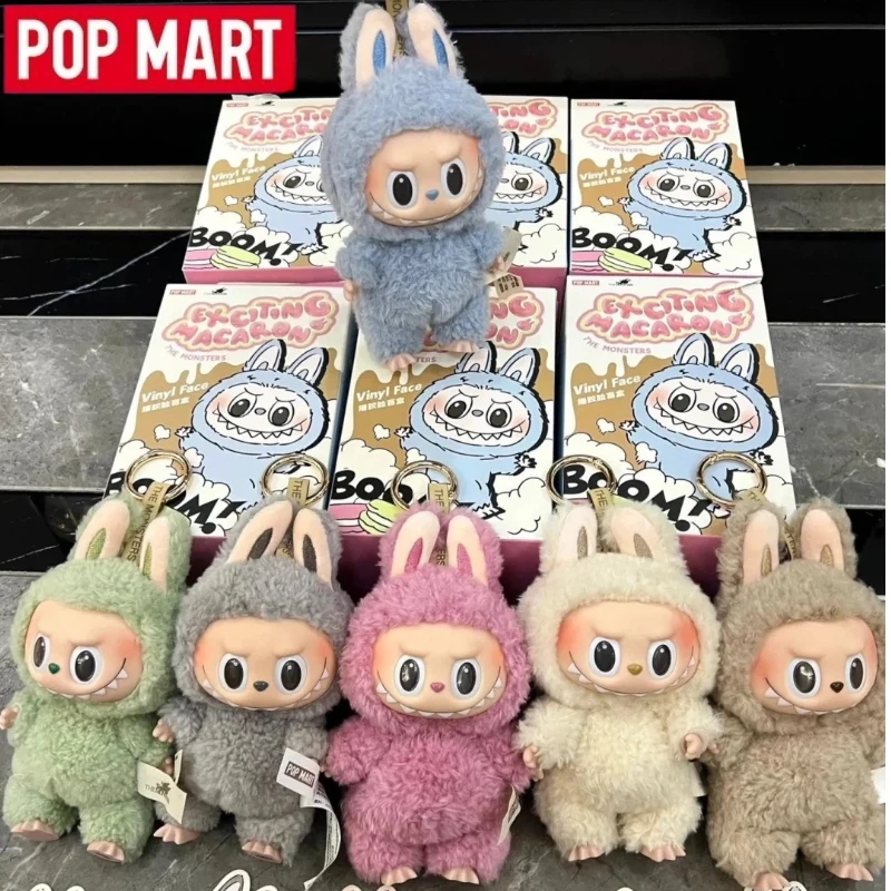 Echte POPMART Labubu Die Monster Blind Box Aufregende Macaron Vinyl Gesicht Überraschung Mystery Box Spielzeug Kawaii Anime Action Figur