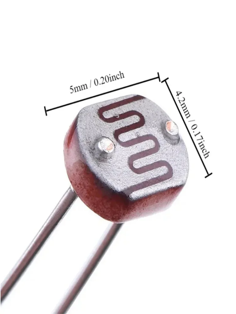 50PCS/lot LDR Photo Light Sensitive Resistor Photoelectric Photoresistor 5528 GL5528 5537 5506 5516 5539 5549 For Arduino
