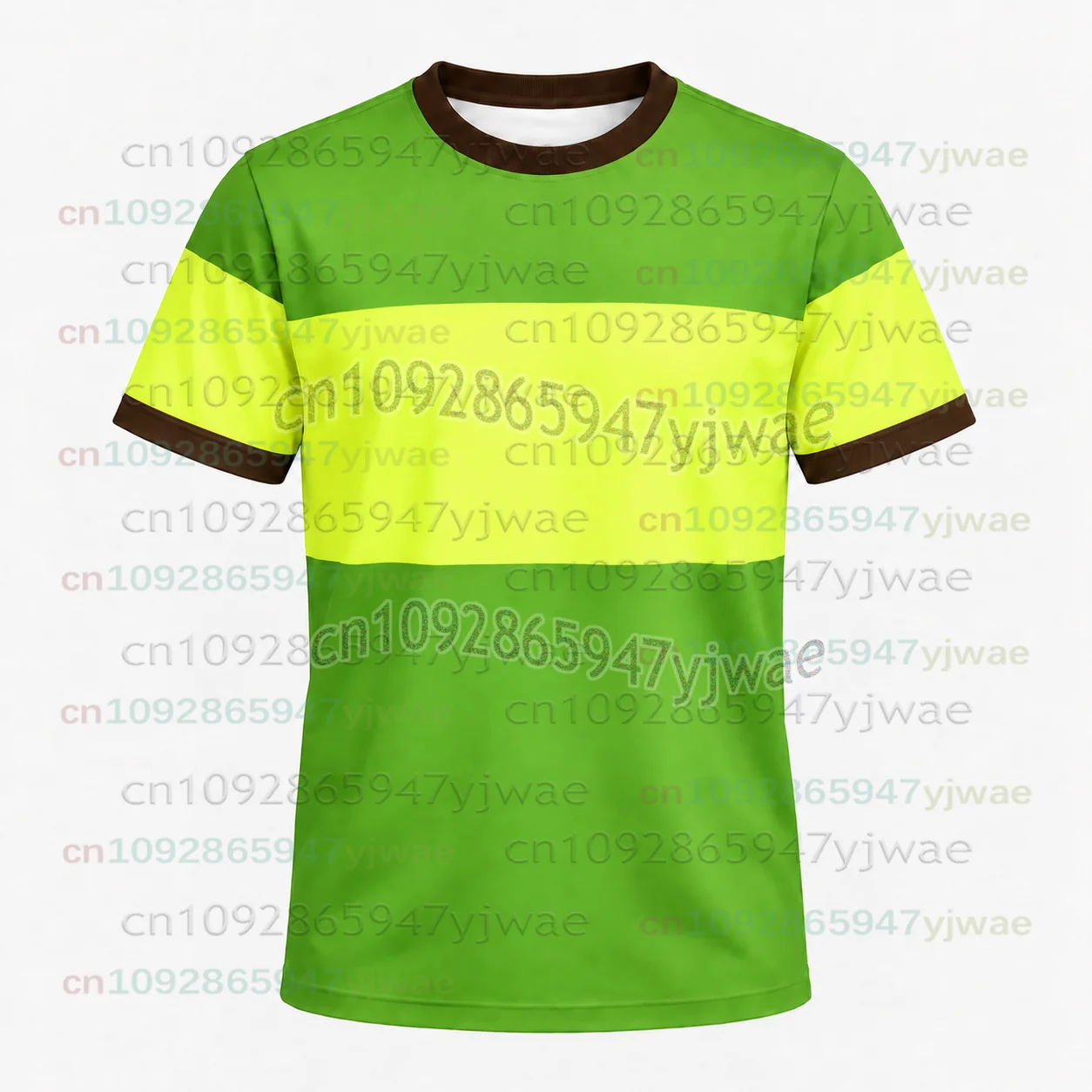 2026 Game Deltarune Undertale Ralsei/Kris/Neo Cosplay T-shirt Halloween Fashion Men's Women's Clothing Green Yellow Striped Tops