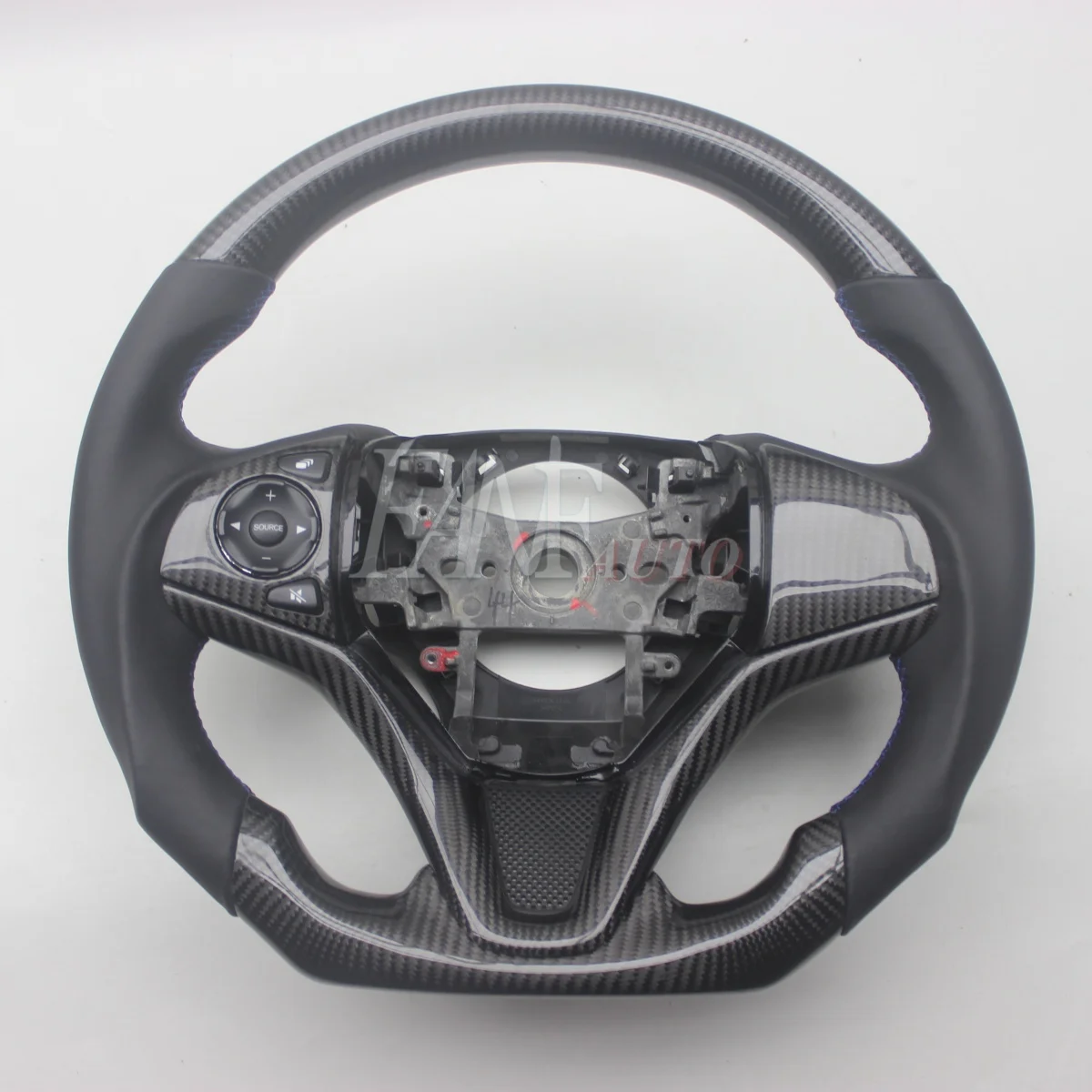 

Custom Replacement for Honda HR-V HRV VEZEL 2015-2021 Real Carbon Fiber Steering Wheel with Leather