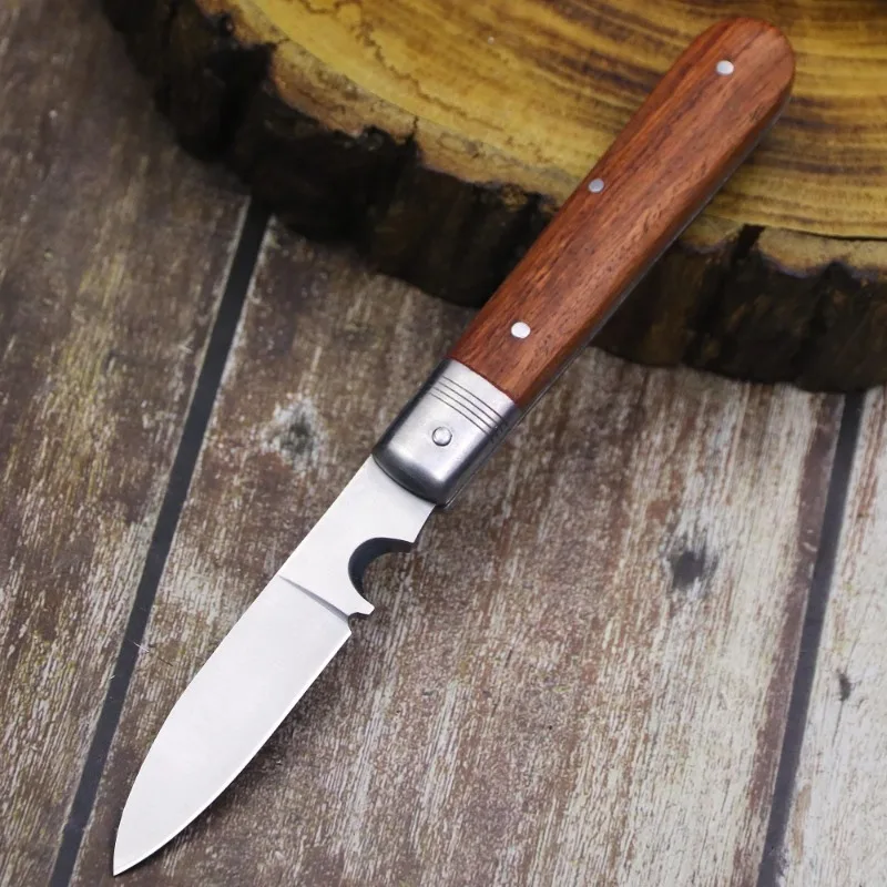 Cuchillo plegable de bolsillo multifuncional de acero, herramienta EDC, apertura de letras, pelado de cables, pesca, camping, nuevo, 2024