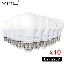 10pcs/lot Ampoule LED Bulb Lamp E27 AC 220V Light Bulbs 18W 15W 12W 9W Lampada Bombillas For Home Chanderıer Living Room